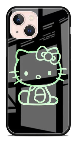 Bonita Funda De Teléfono De Cristal De Hello Kitty Adecuada