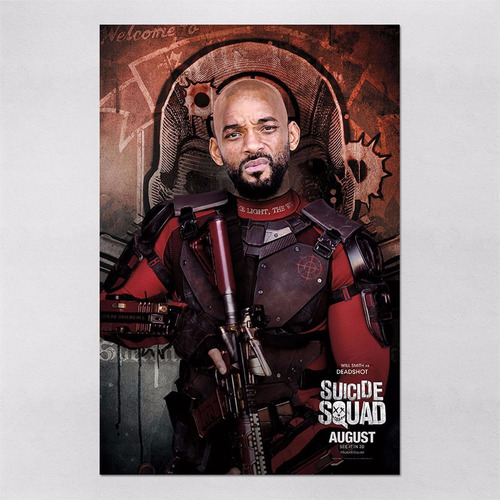 Poster 30x45cm Esquadrão Suicida Deadshot Pistoleiro