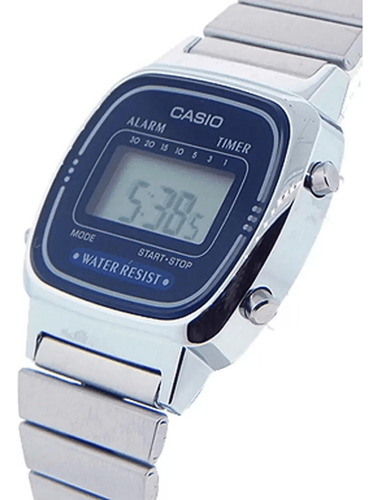 Relógio Casio Digital Vintage Azul La670wa-2df