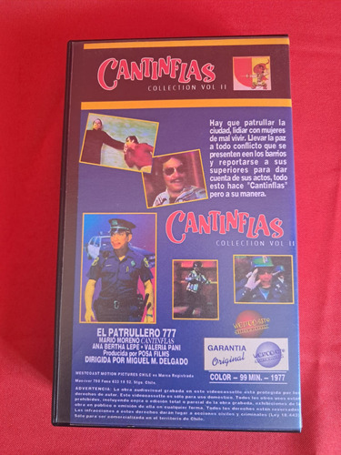 Vhs Cantinflas , El Patrullero 777 (Usado)