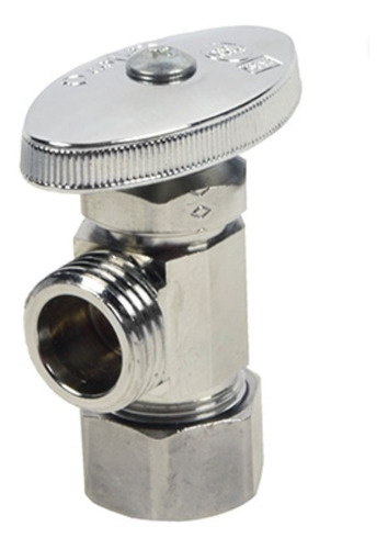Llave De Control Para Tubo De Cobre De 1/2 Pulgada Plata