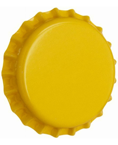 Beer Bottle Crown Caps Oxygen Absorbing For Homebrew Yellow Color Amarillo