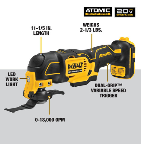 Ferramenta Oscilante Dewalt Atomic 20v Max* Cordless Dcs354b