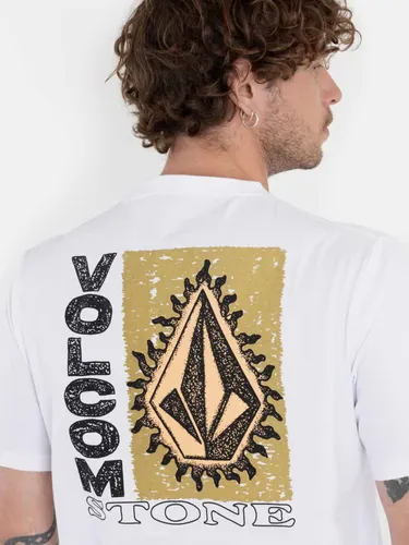 Polera Flamed Ss M/c Blanco Volcom