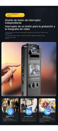 Cámara Microcompacta Mini Cámara De Cuerpo Completo 1080p