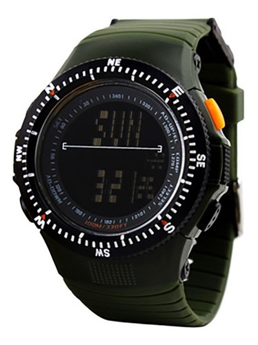 Reloj Tressa Fe Hombre Táctico Digital Doble Hora Sumergible