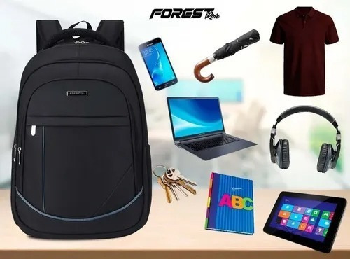 Imagen 6 de 10 de Mochila Porta Notebook Tablet 17 Smart Usb Reforzada Calidad