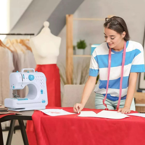 Máquina de costura portátil e elétrica Fixltfast 12 tipos de pontos