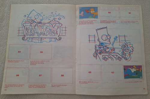 Album Figuritas Los Simpsons 1992 Incompleto Cromy Mas Figus (Usado)