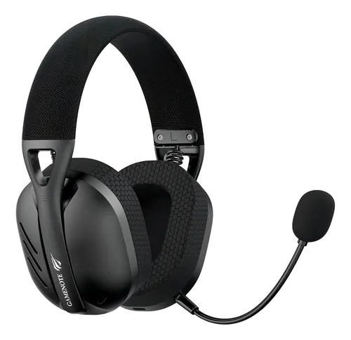 comprar HAVIT Fone de Ouvido Headset Gamer FUXI-H3 Quad-Mode (com fio e sem fio, Wireless 2,4GHz, Bluetooth, Cabo USB-C, Cabo Auxiliar 3.5mm). Surround, Baixa Latência - Preto
