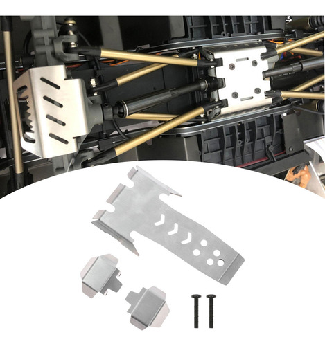 1/10 Rc Chassis De Chasis Protector De Acero Inoxidable