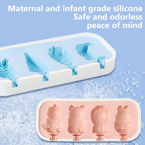 Moldes Para Picolé Com Palitos 2 Moldes Para Picolé Silicone