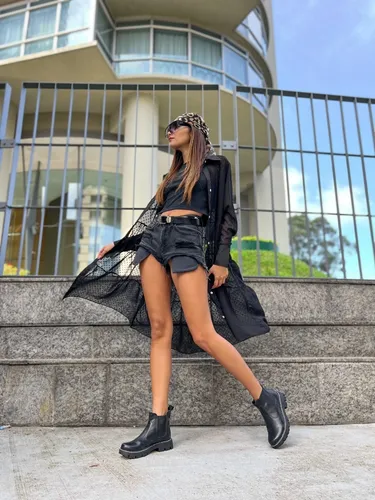 Botas Borcegos Mujer Elastico Taco Bajo Susy