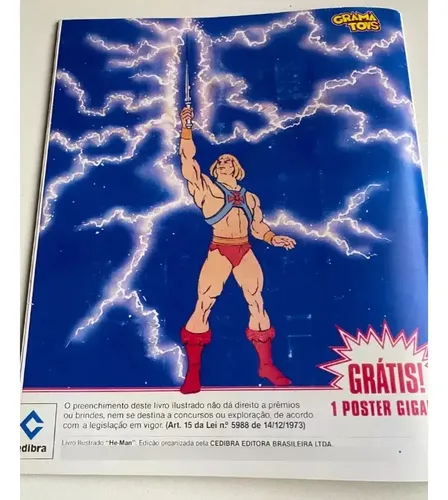 Álbum De Figurinhas He-man Panini 1983 Ofício Reprodução