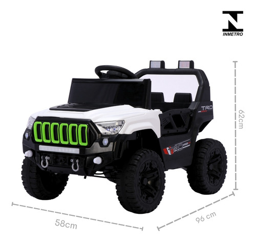 Jipe Titan Xr Carrinho Com Controle Remoto Pedal Sons Luz