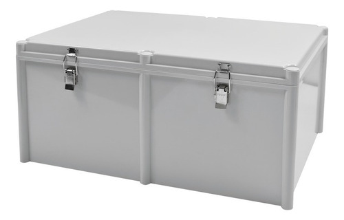 Gabinete Plastico Exterior 56 X 38 X 26.5 Cm Cierre Broche Color Gris