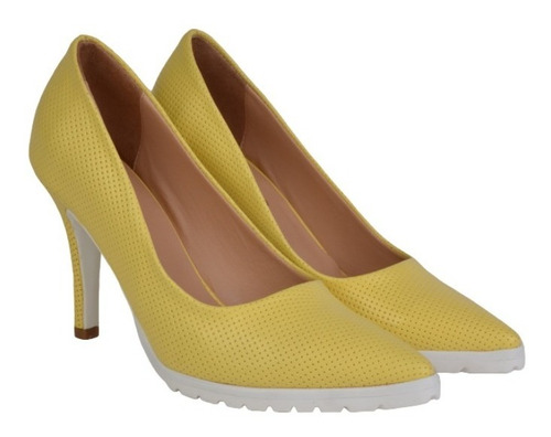Imagen 5 de 10 de Zapatos Stilettos De Mujer De Cuero Taco Alto Cara - Ferraro