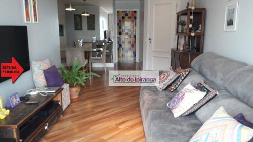 Apartamento Com 3 Dormitórios À Venda, 100 M² - Ipiranga - São Paulo/sp - Ap3759