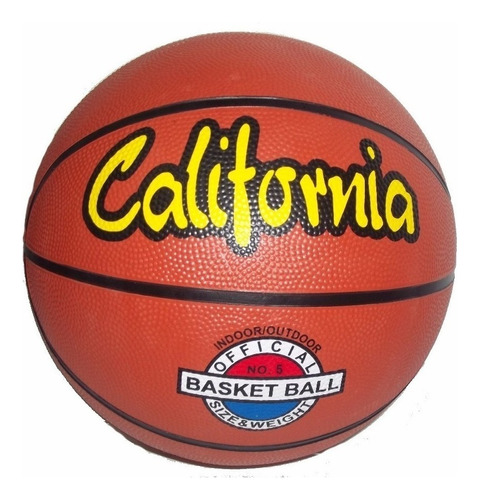 Pelota De Basquet California N° 5 Junior Nba Basket Premium Color Naranja