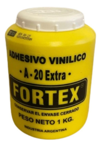 Adhesivo Vinílico Cola Carpintero  Fortex  A20 Extra X 1lt.