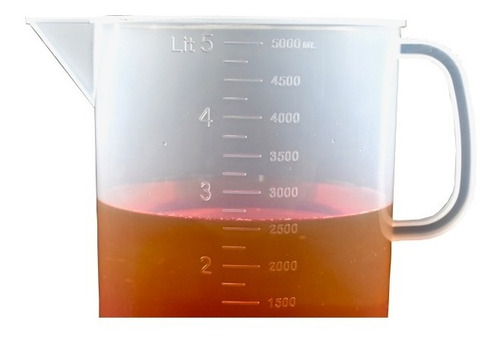 Vaso Graduado De Polipropileno Con Asa 5000ml Eisco
