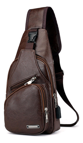 Clm Bolso Cruzado Para Hombre Con Cremallera Y Carga Usb