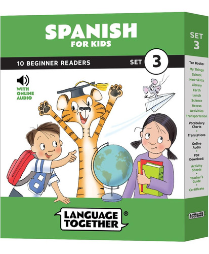 Libro: Español Para Niños Set 3: 10 Libros De Lectura Tempra