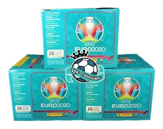 3 Cajas De 50 Sobres C/u Del Álbum Euro 2020 Azul Panini