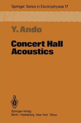 Libro Concert Hall Acoustics - Yoichi Ando