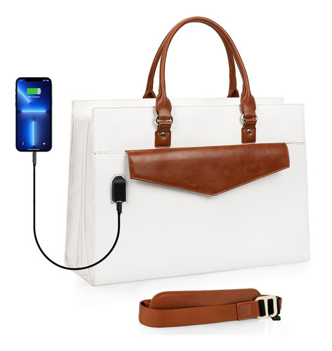 Bolsa De Mano Para Computadora Portátil Para Mujer, Bolsa Pa