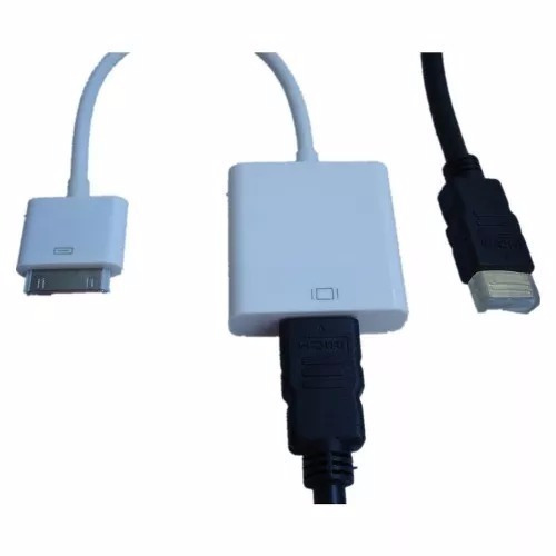 Adaptador Hdmi Apple iPad 2 iPhone iPod 4s 3g Tv Digital Hd