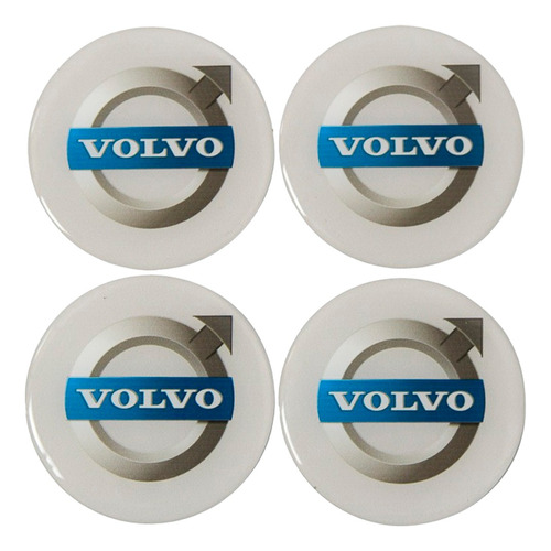 Adesivos Emblema Resinado Roda Volvo 56mm Cl2 Fk