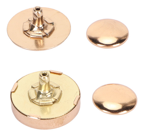 Cierre De Bolso, 50 Juegos De Broches Con Botones, 18 X 5 Mm