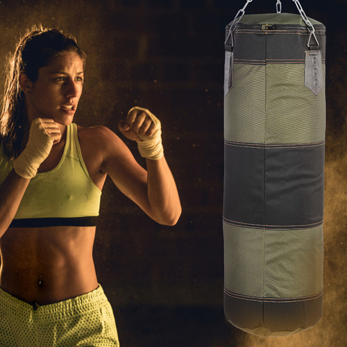 . Boxing Hook Kick Sandbag Fight Karate Punch Vacío