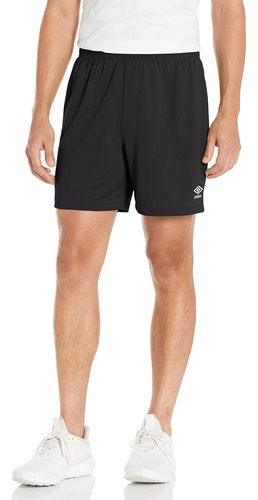 Pantalones Cortos Umbro Kids' Field De Poliéster Negro Para