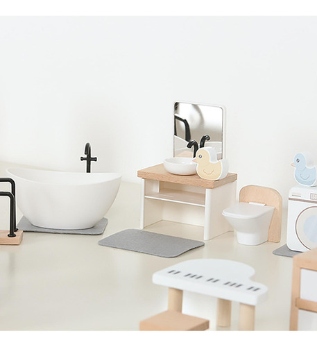 Kit De Muebles De Casa De Muñecas De Madera Diseño Cocina