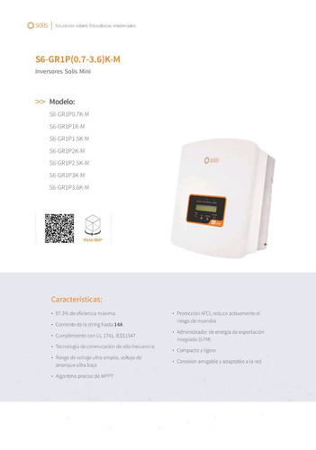 Inversor Solis Mini S6-gr1p3.6k-m Ul