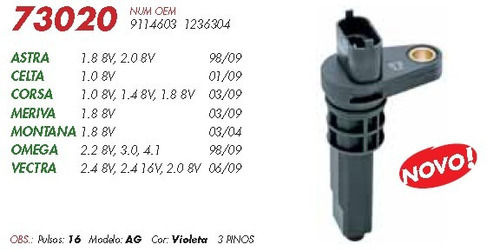 Sensor De Velocidad Chev Corsa Astra Celta Vectra Omega Meri