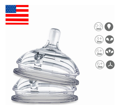 Três Gotas - Bico De Silicone De 7 Cm Com Pescoço Largo De Q
