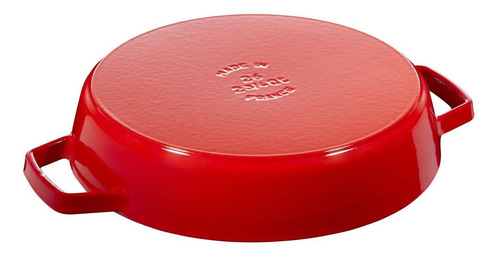 Staub® Sartén De Hierro Fundido Con Doble Asa 26 Cm Rojo Color Negro