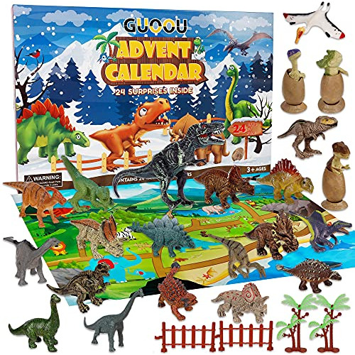 Calendario De Adviento De Navidad 24 Dinosaurios, Calen...