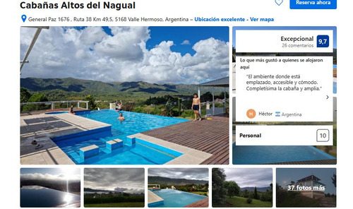 Venta De Complejo De Cabañas Con La Mejor Calificación En Todos Los Portales - 8 Cabañas - 10.000m2