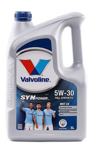 Aceite 5w30 Valvoline Full Sintetico Synpower Mst C4 5 Lt