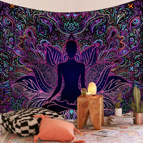 Manta Para Colgar En La Pared Con Diseño De Mandala Hindú Co