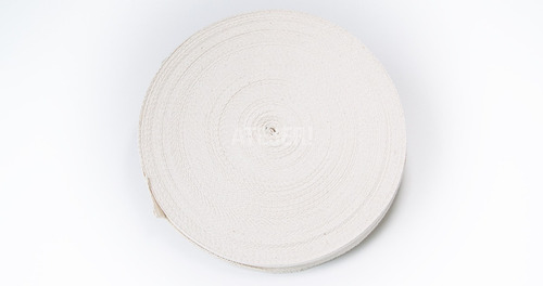Cinta Hilera De Algodón 25mm Crudo X 50 Mts