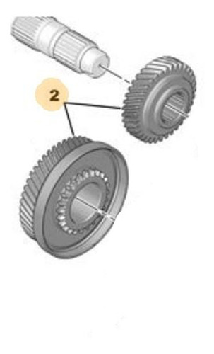 Kit 2 Engranajes De 5ta Vel Peugeot Partner 1.8 8v