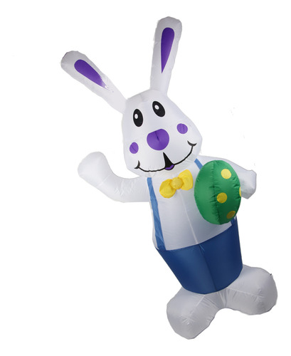 Decoración Inflable Con Forma De Conejo De Pascua Con Huevos