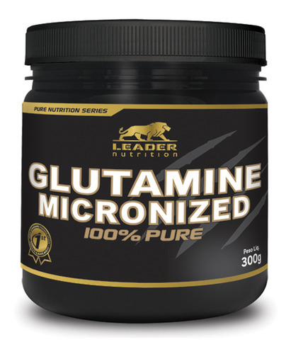 Glutamine Micronized 300g - Leader Nutrition Glutamina