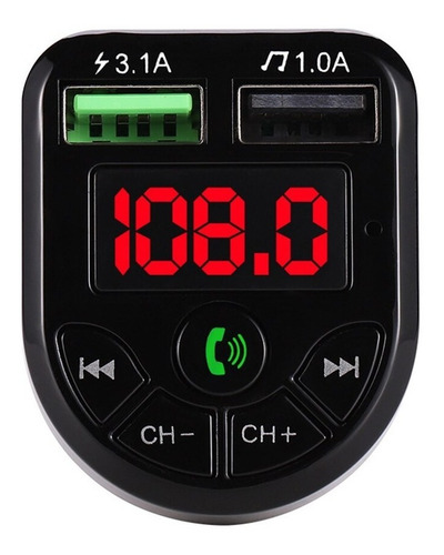 Transmisor Con Bluetooth Mp3, Usb Para Carro Modulador Fm!!!