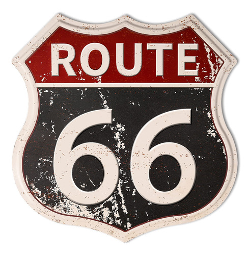 Route 66 Signs Vintage Metal Shop Sign U.s High Way Road